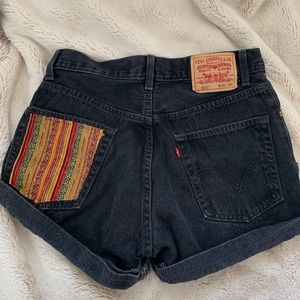 vintage high-waisted levi shorts